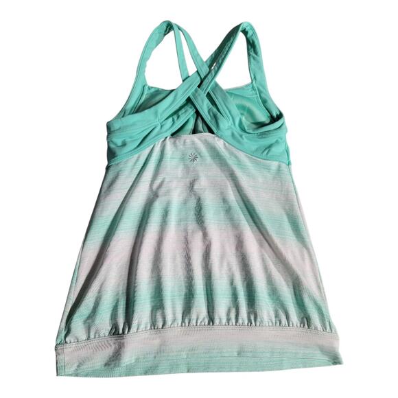 Athleta Stride Crunch And Punch Tank Top Mint Green Women's Size Small - Picture 3 of 15